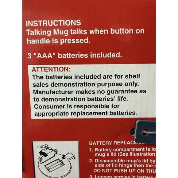 1998 Coca-Cola Talking Polar Bear Mug New in Box Vintage Holiday Collectible - Picture 4 of 5